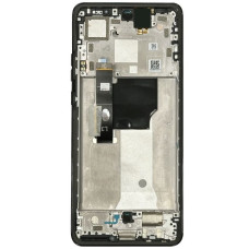 Дисплей с сенсорным экраном (модуль) Motorola XT2307-1 Edge 40 Neo, черный с рамкой, оригинал