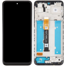 Дисплей с сенсорным экраном (модуль) Motorola XT2173-3 Moto G31, черный с рамкой, оригинал