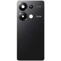 Задняя панель корпуса для Xiaomi Redmi Note 13 Pro 4G, Black со стеклом камеры, оригинал