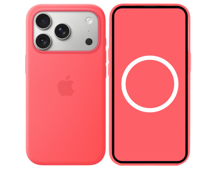 Чехол-силикон оригинал Full Soft Matte with MagSafe and Animation iPhone 17 Pro, яркая гуава
