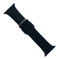 Ремешок для Apple Watch Silicone METAL CLAPS 42/44/45/46/49 mm, черный 