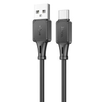 Кабель USB Hoco X101 Assistant silicone USB to Type-C (3A/1m) черный