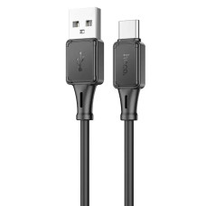 Кабель USB Hoco X72 X101 Assistant silicone USB to Type-C (3A/1m) чорний