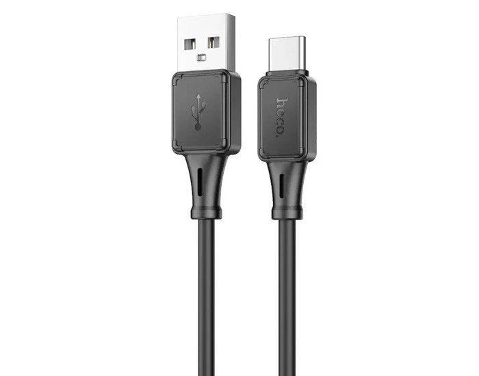 Кабель USB Hoco X72 X101 Assistant silicone USB to Type-C (3A/1m) чорний