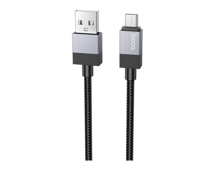 Кабель USB Hoco X110 Honorific charging USB to Micro (2.4A/1m) черный
