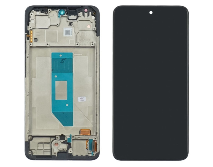 Дисплей с сенсорным экраном (модуль) Xiaomi Redmi Note 14 4G European 161mm, черный с рамкой, оригинал, сервисная упаковка GXQC 