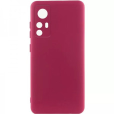 Чохол-силікон Lakshmi Full Camera Xiaomi 12T / 12T Pro (Бордовий / Marsala)
