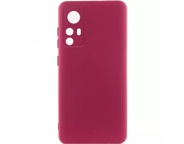 Чохол-силікон Lakshmi Full Camera Xiaomi 12T / 12T Pro (Бордовий / Marsala)