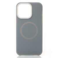 Чехол-силикон Liquid Silicone Full MagSafe iPhone 13, Stone grey