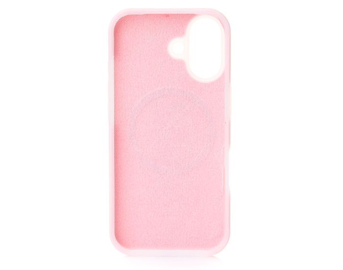 Чехол-силикон Liquid Silicone Full MagSafe iPhone 17, розовый