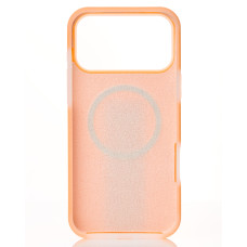 Чехол-силикон Liquid Silicone Full MagSafe iPhone 17 Pro Max, оранжевый