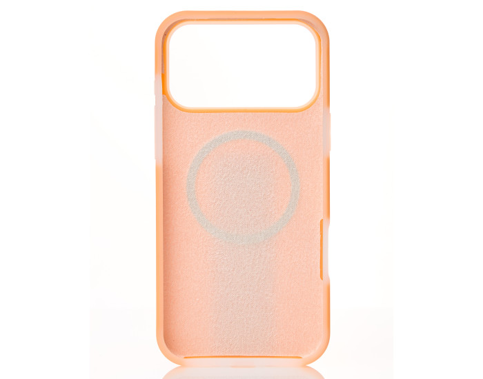 Чехол-силикон Liquid Silicone Full MagSafe iPhone 17 Pro Max, оранжевый