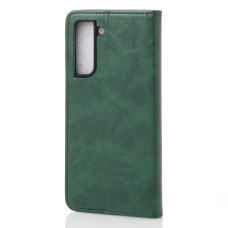 Чехол-книга DC ELEGANT Samsung S21 FE, темно-зеленый