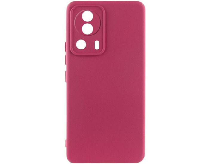 Чохол-силікон Lakshmi Full Camera Xiaomi 13 Lite (Бордовий / Marsala)