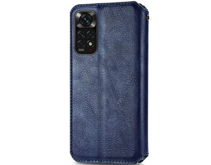 Чехол-книга кожаный GETMAN Cubic Xiaomi Redmi Note 11 Pro 4G/5G /12 Pro 4G, синий