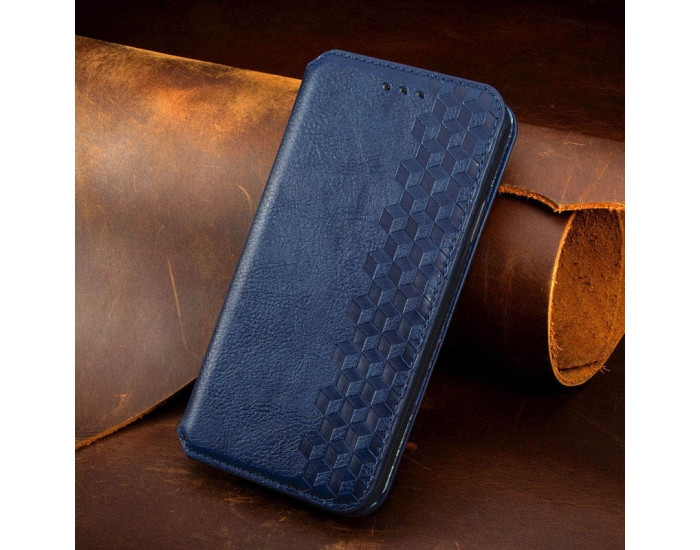 Чехол-книга кожаный GETMAN Cubic Xiaomi Redmi Note 11 Pro 4G/5G /12 Pro 4G, синий