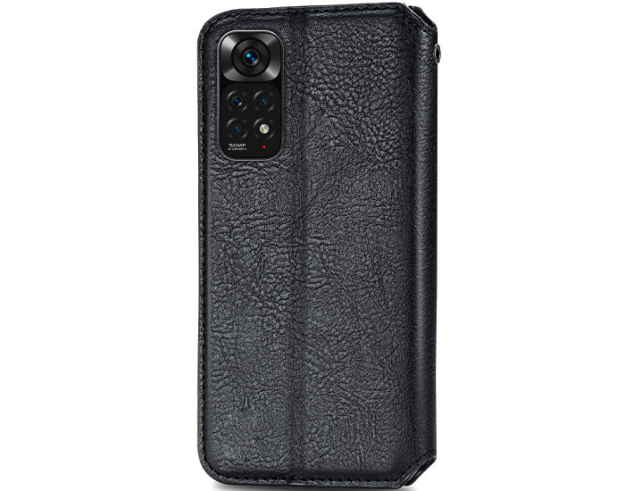 Чехол-книга кожаный GETMAN Cubic Xiaomi Redmi Note 11 Pro 4G/5G /12 Pro 4G, черный