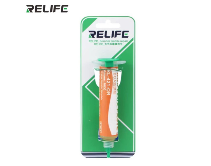Паяльная паста Relife RL-421-OR, 10мл