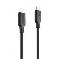Кабель Proove Striped Silicone Type-C to Lightning (3A/1m) черный