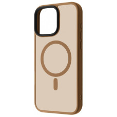 Чохол-силікон WAVE Matte Insane Case with MagSafe Ring iPhone 16 Pro Max, Desert titanium