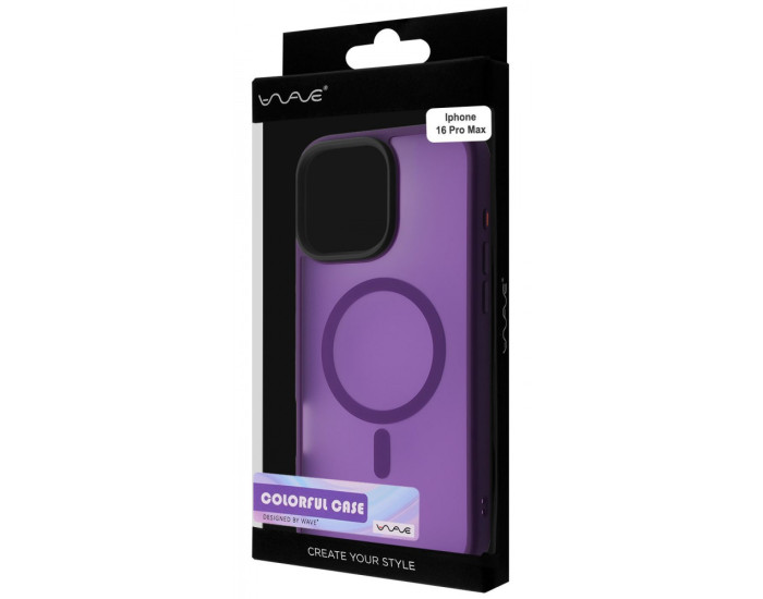 Чохол-силікон WAVE Matte Insane Case with MagSafe Ring iPhone 16 Pro Max, Desert titanium