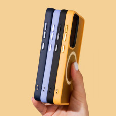 Чохол-силікон WAVE Matte Insane Case with MagSafe Ring Samsung S24/S25, чорний