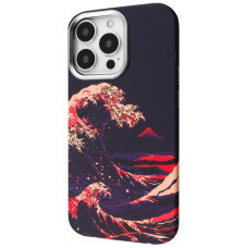 Чохол-силікон Proove Gleam Case with MagSafe Ring iPhone 16 Pro Max, Crimson storm