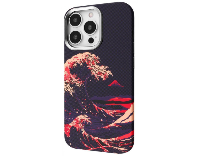 Чохол-силікон Proove Gleam Case with MagSafe Ring iPhone 16 Pro Max, Crimson storm