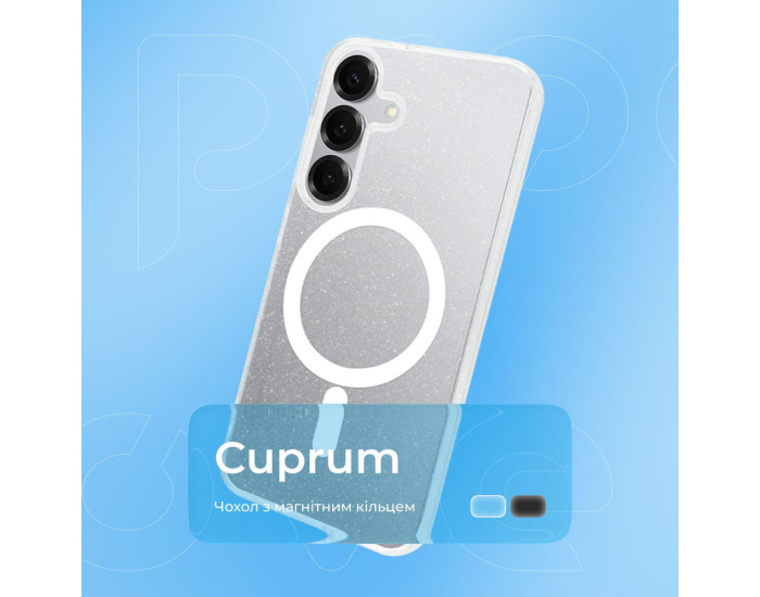 Чохол-силікон Proove Cuprum Case with MagSafe Ring Samsung S26, чорний