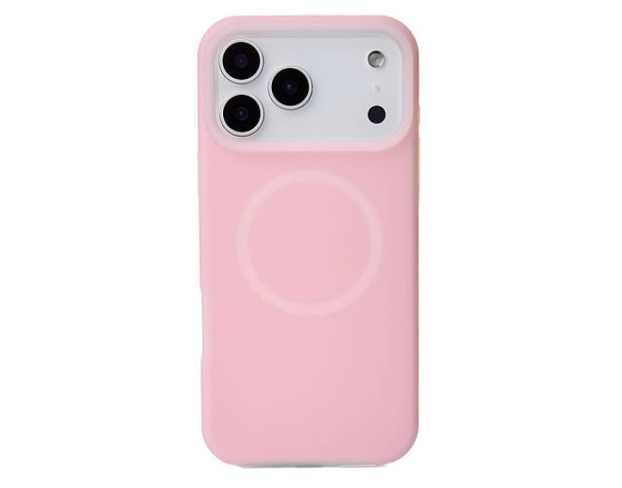 Чехол-силикон Liquid Silicone Full MagSafe iPhone 17 Pro, розовый