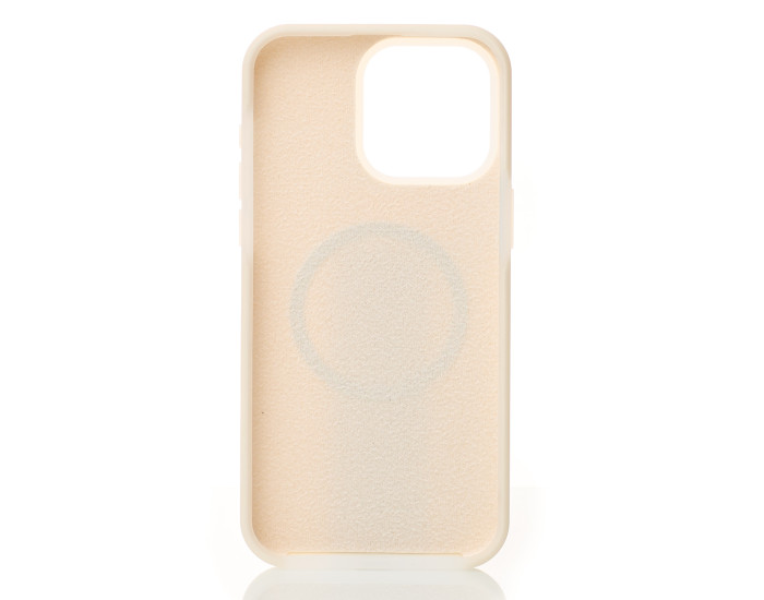 Чехол-силикон Liquid Silicone Full MagSafe iPhone 16 Pro Max, Cream