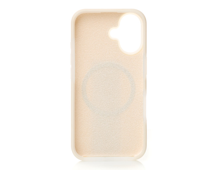 Чехол-силикон Liquid Silicone Full MagSafe iPhone 16, Cream