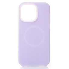 Чохол-силікон Liquid Silicone Full MagSafe iPhone 15, фіолетовий