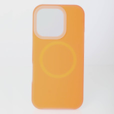 Чохол-силікон Liquid Silicone Full MagSafe iPhone 16 Pro, Помаранчевий