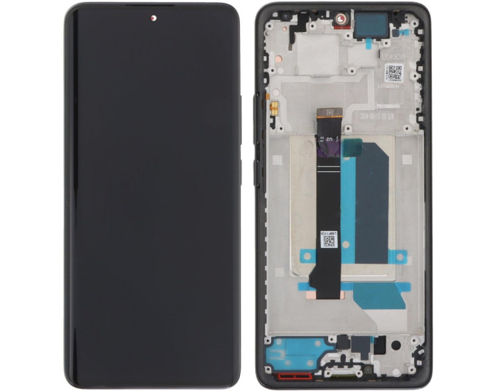 Дисплей с сенсорным экраном (модуль) Xiaomi Redmi Note 14 Pro Plus, черный с рамкой, оригинал