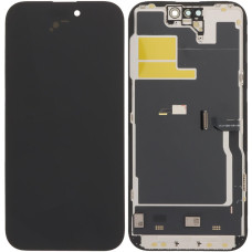 Дисплей с сенсорным экраном (модуль) iPhone 14 Pro, черный, Soft DD (привязывается к iOS 26)