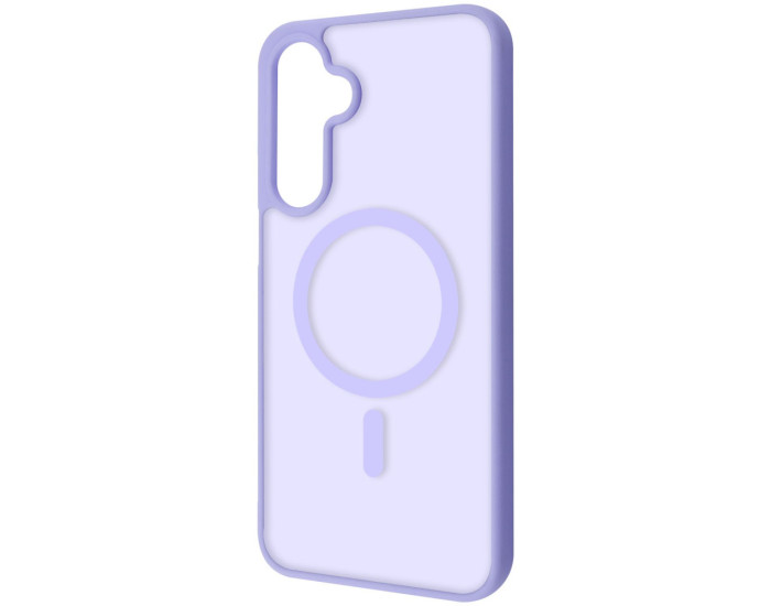 Чохол-силікон WAVE Matte Insane Case with MagSafe Ring Samsung S24 FE, світло-фіолетовий