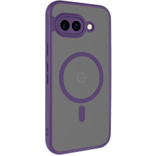 Чехол-силикон TPU Bloom with MagSafe Google Pixel 9A, фиолетовый