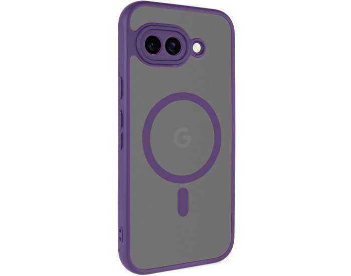 Чехол-силикон TPU Bloom with MagSafe Google Pixel 9A, фиолетовый