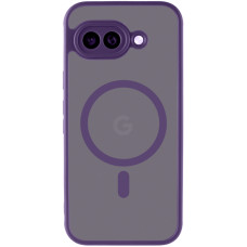 Чехол-силикон TPU Bloom with MagSafe Google Pixel 9A, фиолетовый