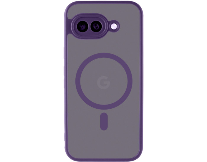 Чехол-силикон TPU Bloom with MagSafe Google Pixel 9A, фиолетовый