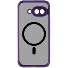 Чехол-силикон TPU Bloom with MagSafe Google Pixel 9A, фиолетовый