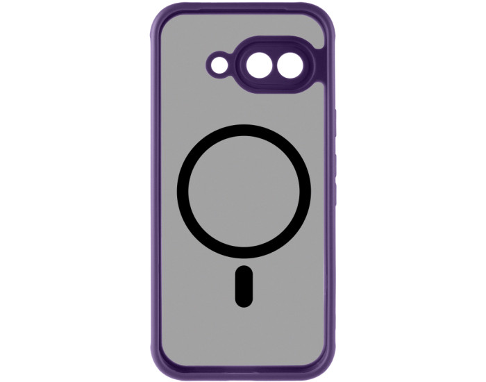 Чехол-силикон TPU Bloom with MagSafe Google Pixel 9A, фиолетовый