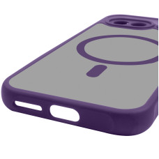 Чехол-силикон TPU Bloom with MagSafe Google Pixel 9A, фиолетовый