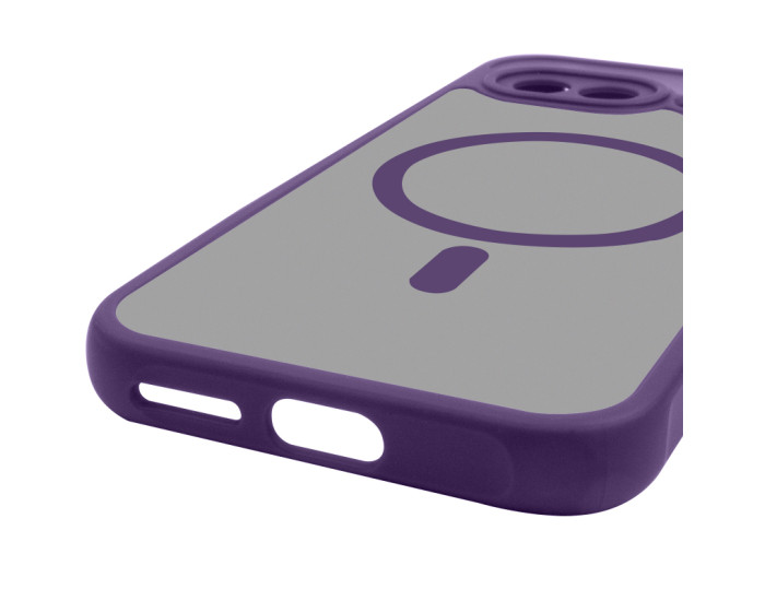 Чехол-силикон TPU Bloom with MagSafe Google Pixel 9A, фиолетовый