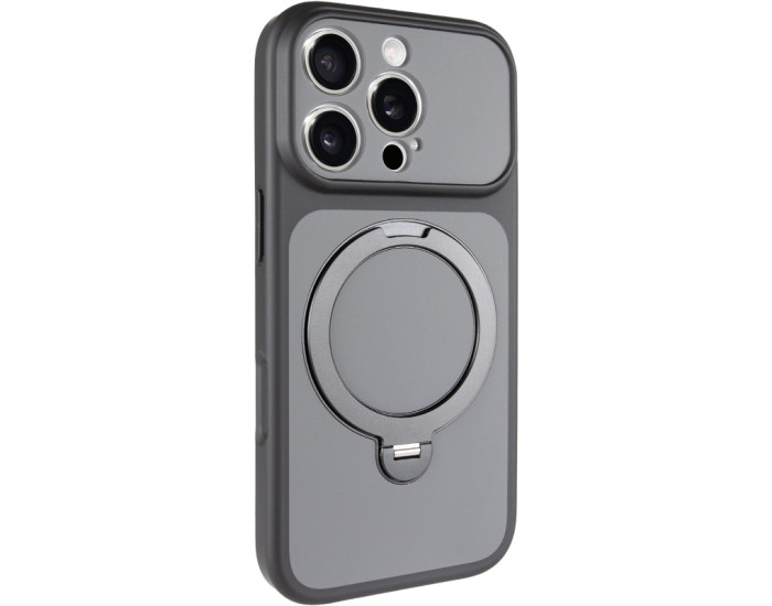 Чохол-силікон Ummi Full Camera with MagSafe HQ Ring iPhone 16 Pro Max, чорний