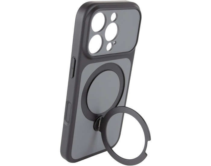 Чохол-силікон Ummi Full Camera with MagSafe HQ Ring iPhone 16 Pro Max, чорний