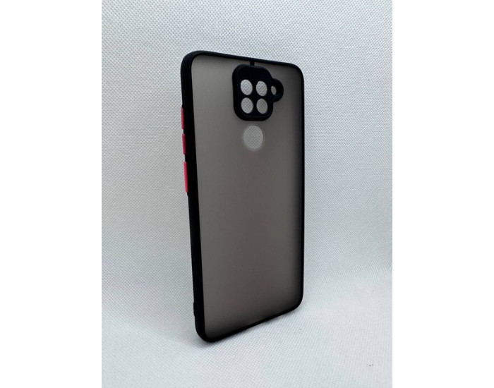 Чохол-силікон Gingle Matte Case Xiaomi Redmi Note 9 /Redmi 10X, Black/Red