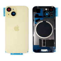 Задняя панель корпуса для iPhone 15 Plus Yellow, со стеклом камеры