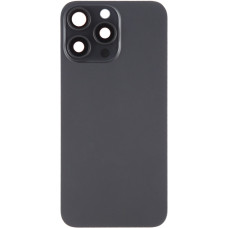 Задняя панель корпуса для iPhone 15 Pro Max Black Titanium, со стеклом камеры